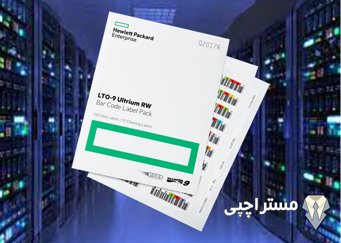 لیبل بارکد HPE LTO-9 Ultrium RW Bar Code Label Pack Q2017A