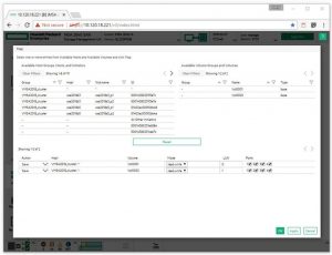 نمایی از نگاشت ولوم HPE MSA SMU