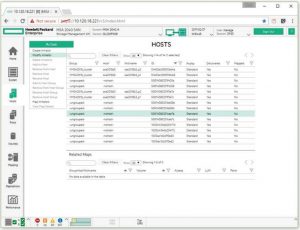تصویری از پیکربندی میزبان HPE MSA SMU