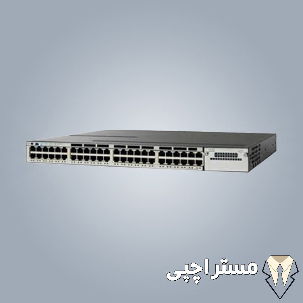 سوئیچ شبکه سیسکو 48 پورت WS-C3850-48P-S
