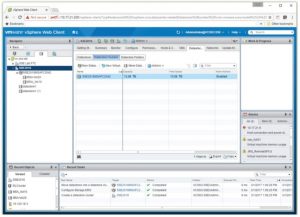 نمایی از خوشه دیتا استور VMware vCenter