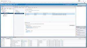 نمایی از چند مسیری ولوم vCenter مربوط به VMware
