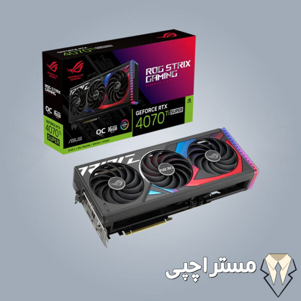 خرید و قیمت کارت گرافیک ایسوس ROG Strix RTX 4070 Ti Super OC 16GB
